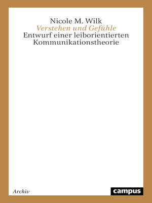cover image of Verstehen und Gefühle